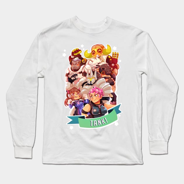 Overwatch - Tank Heroes! Long Sleeve T-Shirt by Sebbdraws